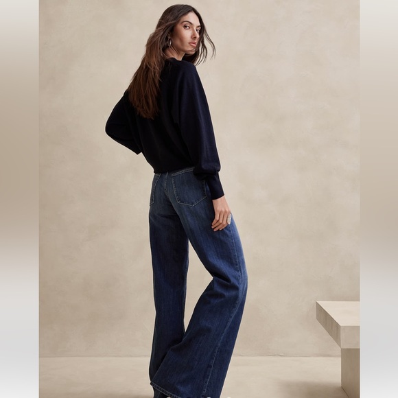 NWT BANANA REPUBLIC THE PUDDLE JEAN - Picture 3 of 4